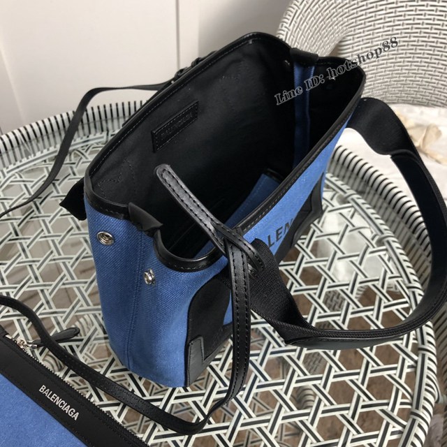 Balenciaga專櫃爆款小號購物袋手提帆布包 巴黎世家新版一行字帆布字母包 fyj1843